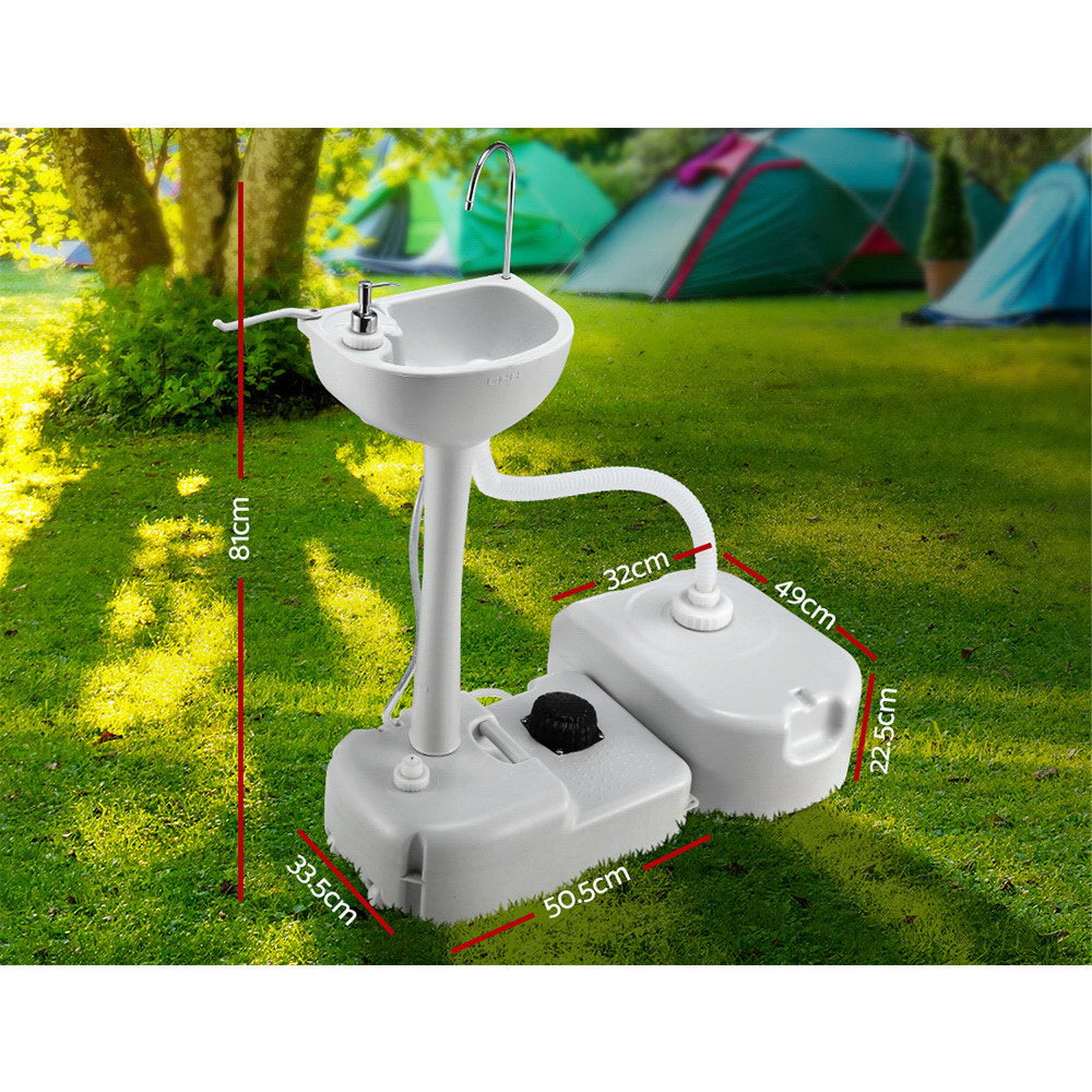 Camping Basin Portable Hand Wash Sink 43L