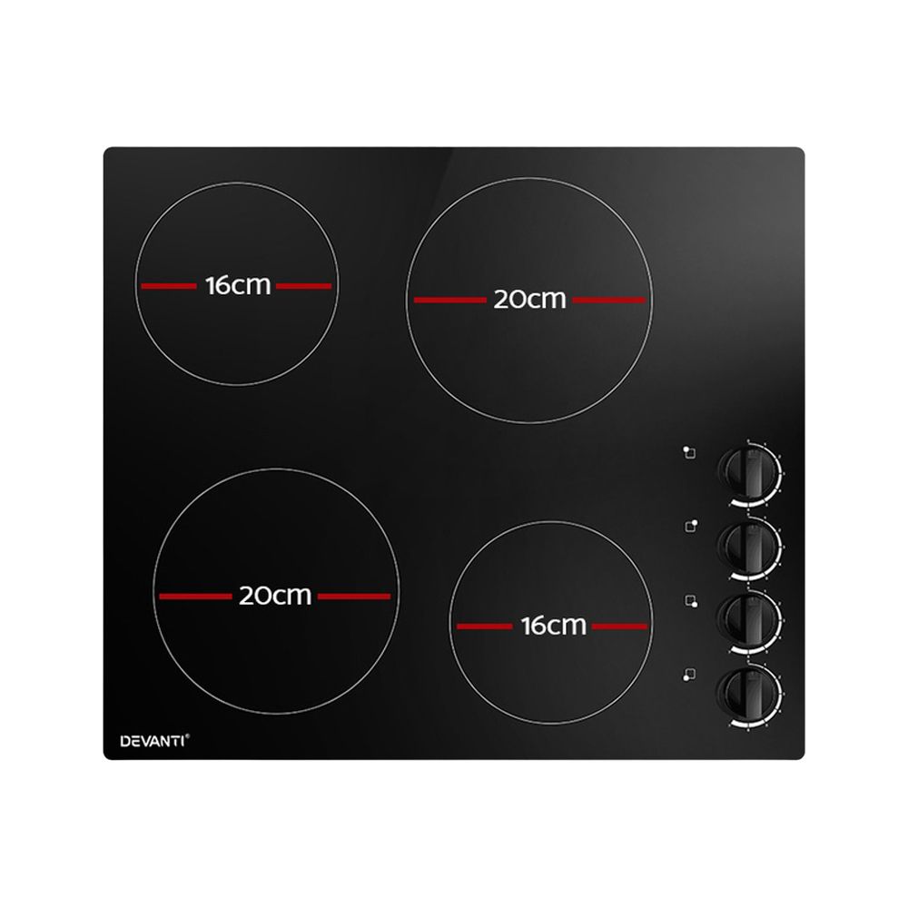 Devanti Electric Ceramic Cooktop 60cm
