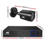 4Ch Dvr 4 Cameras Extensive Storage Surveillance Package