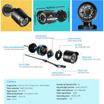 8Ch Dvr 4 Cameras High-Def Surveillance Combo