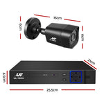 8Ch Dvr 4 Cameras Complete Hd Surveillance Package