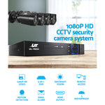 8Ch Dvr 4 Cameras Complete Hd Surveillance Package
