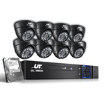 8Ch Dvr 8 Cameras Massive Storage Surveillance Bundle