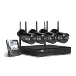 Wireless Cctv Security System 8Ch Nvr 3Mp 4 Bullet Cameras 2Tb