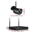 Wireless Cctv Security System 8Ch 3Mp 8 Bullet Cameras 1Tb