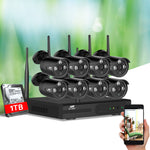 Wireless Cctv Security System 8Ch 3Mp 8 Bullet Cameras 1Tb