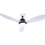 48'' Ceiling Fan Dc Motor W/Light W/Remote - White