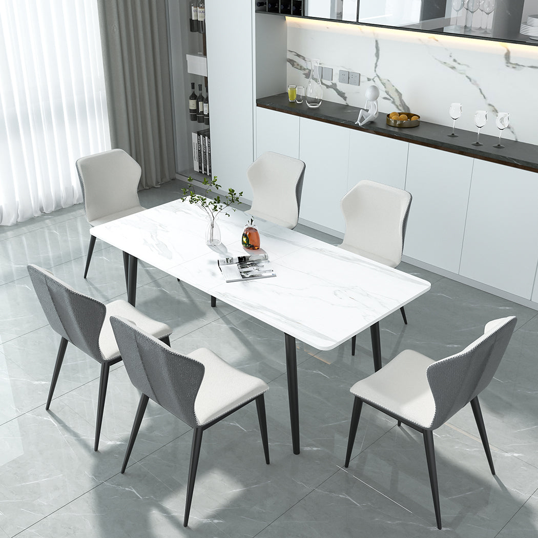 Minimalist Steel Dining Table 4-6 Seater 150cm Premium Quality Build