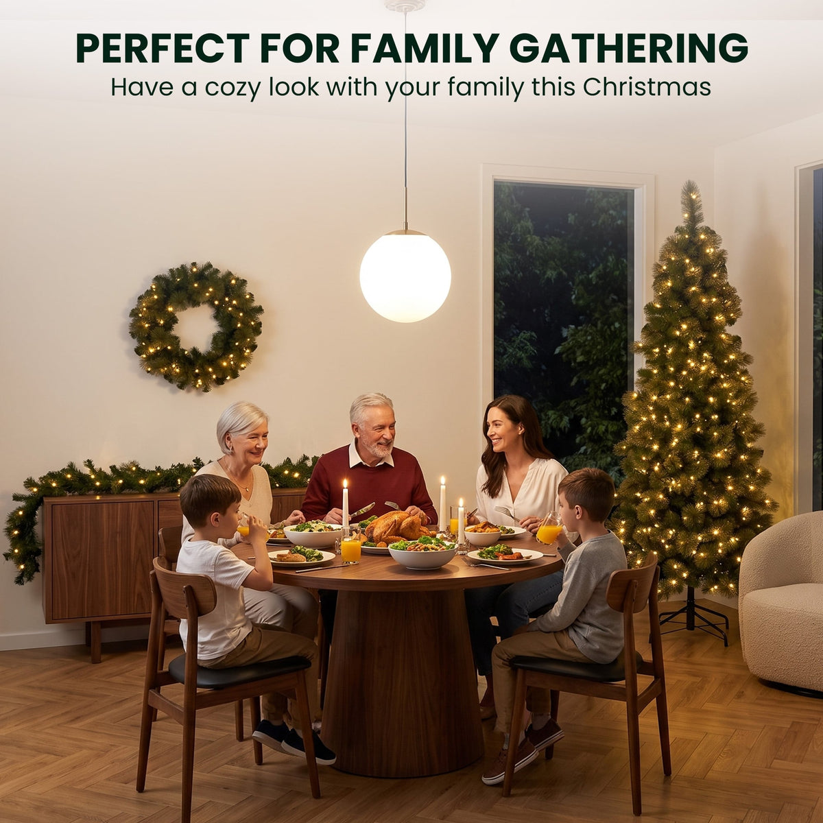 Gold Christmas Tree Set Slim