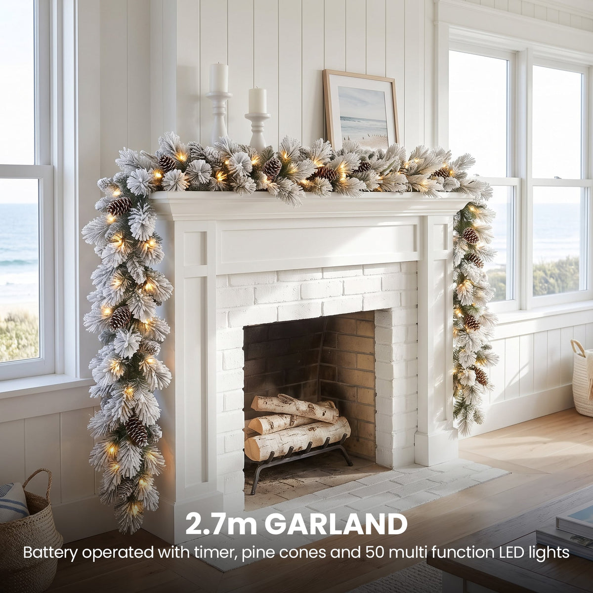 Snowy Christmas 3pc Set White single