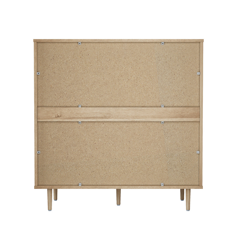 8 Drawer Tallboy Dresser Natural Wood | HomeAndLiving