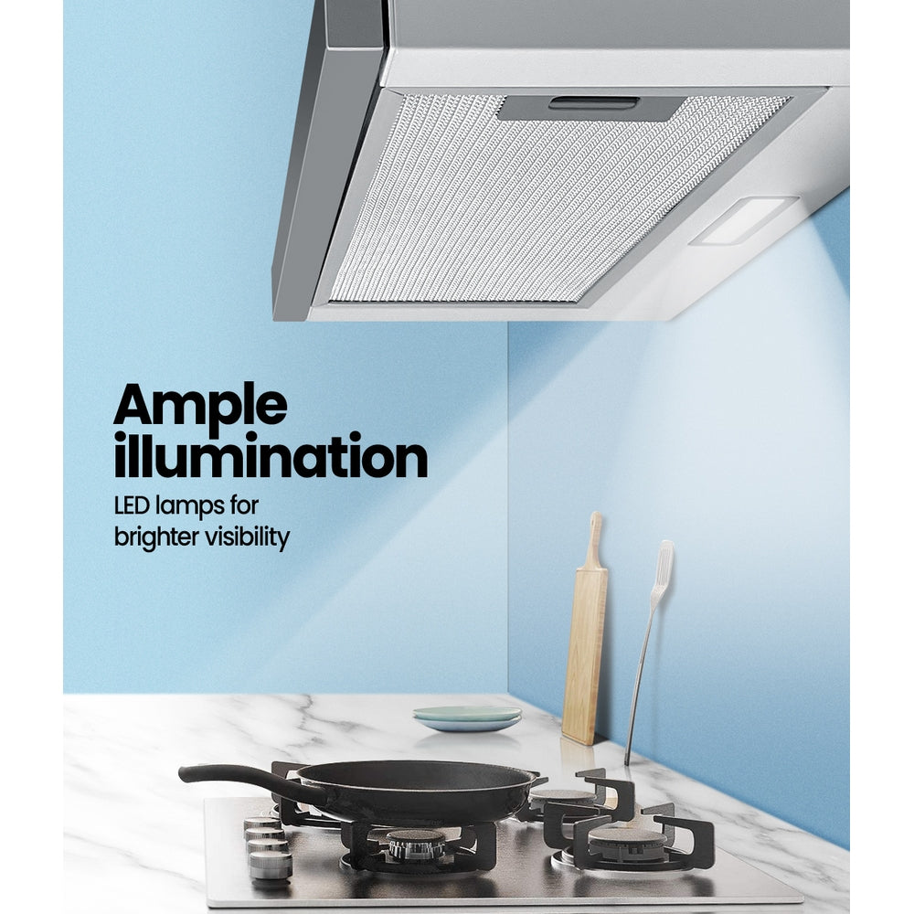 Rangehood 600Mm Slide Out Stainless Steel Canopy Filter Replacement 2Pcs
