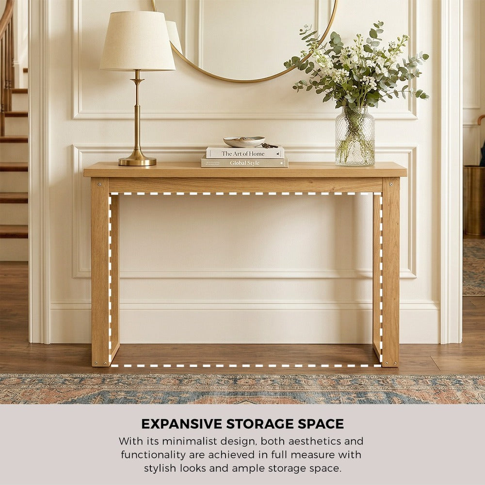 Console Table Narrow Hall Entryway Desk Table Display Shelf - 10