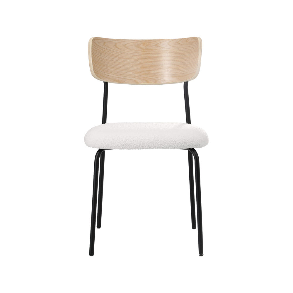 Sherpa Dining Chairs Set of 4 Padded | HomeAndLiving