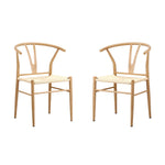 Dining Chair Metal Hans Wegner Chair Wishbone Beige