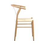 Dining Chair Metal Hans Wegner Chair Wishbone Beige