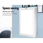 Computer Desk Bookshelf Wall Mount White
