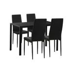 Stylish Rectangle Dining Table with Dining Chairs Wooden