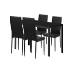 Stylish Rectangle Dining Table with Dining Chairs Wooden
