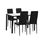Stylish Rectangle Dining Table with Dining Chairs Wooden
