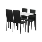 Stylish Rectangle Dining Table with Dining Chairs Wooden