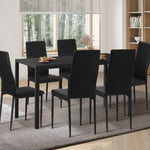 Stylish Rectangle Dining Table with Dining Chairs Wooden