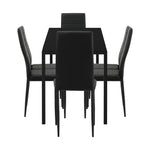 Stylish Rectangle Dining Table with Dining Chairs Wooden