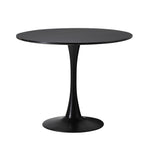 Round Dining Table with Dining Chairs PU Leather/Velvet