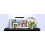 Console Table 3 Drawers Black Hamptons