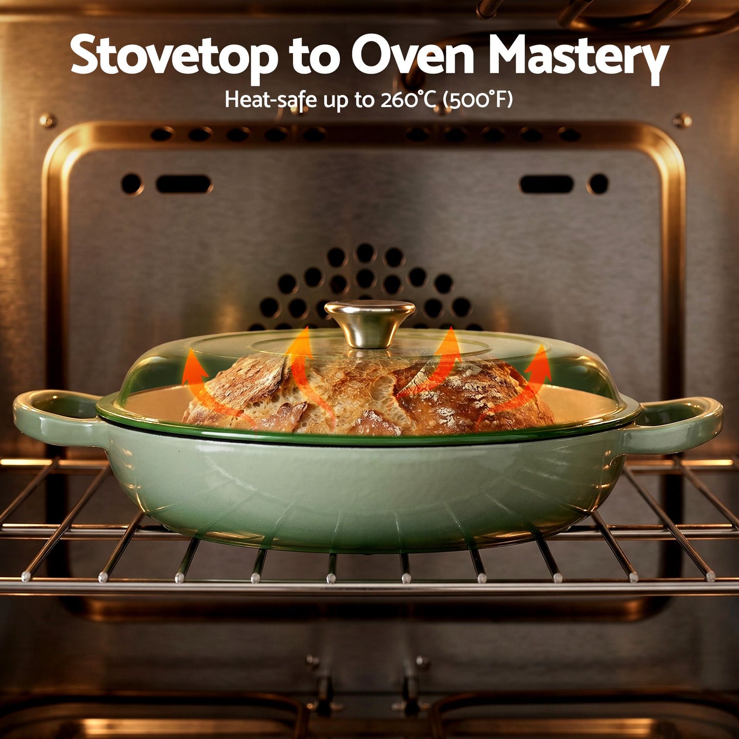 Cast Iron Dutch Oven 3.3L Sourdough Bread Pot | Home & Living