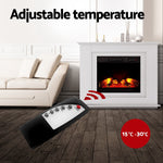 Electric Fireplace Fire Heater 2000W White