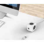 Powercube Extended Usb Powerboard 4-Outlets 2 Usb Ports Grey-White 1.5M