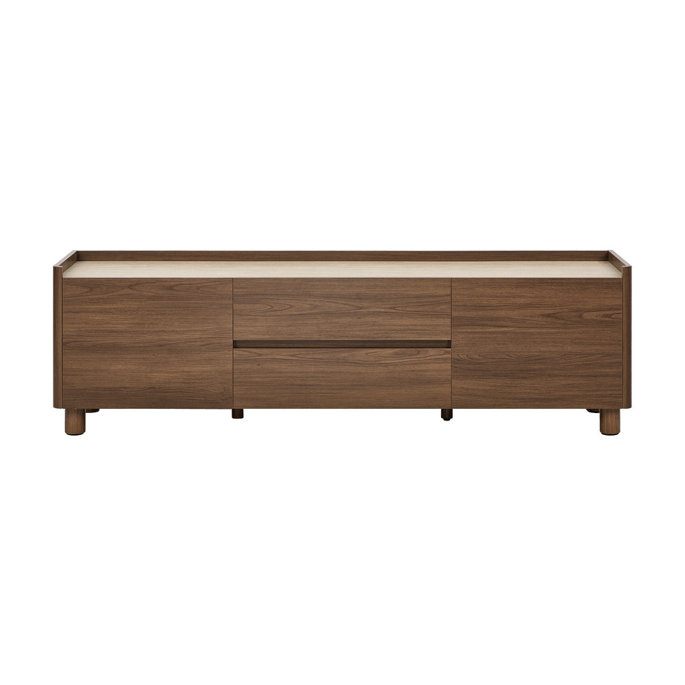 Entertainment Unit 160cm Walnut single