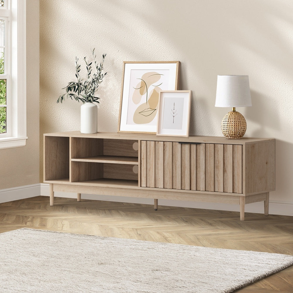 TV Cabinet Entertainment Unit Stand 160cm Natural
