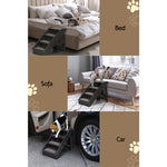 Dog Ramp Steps For Bed Sofa Car Pet Stairs Ladder Portable Foldable Black