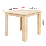 Wooden Coffee Side Table - Outdoor Camping Natural