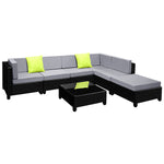 7-Piece Wicker Outdoor Sofa Set - Seat Cover Included