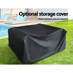 10-Piece Outdoor Sofa Set Wicker Couch Lounge Setting Cover