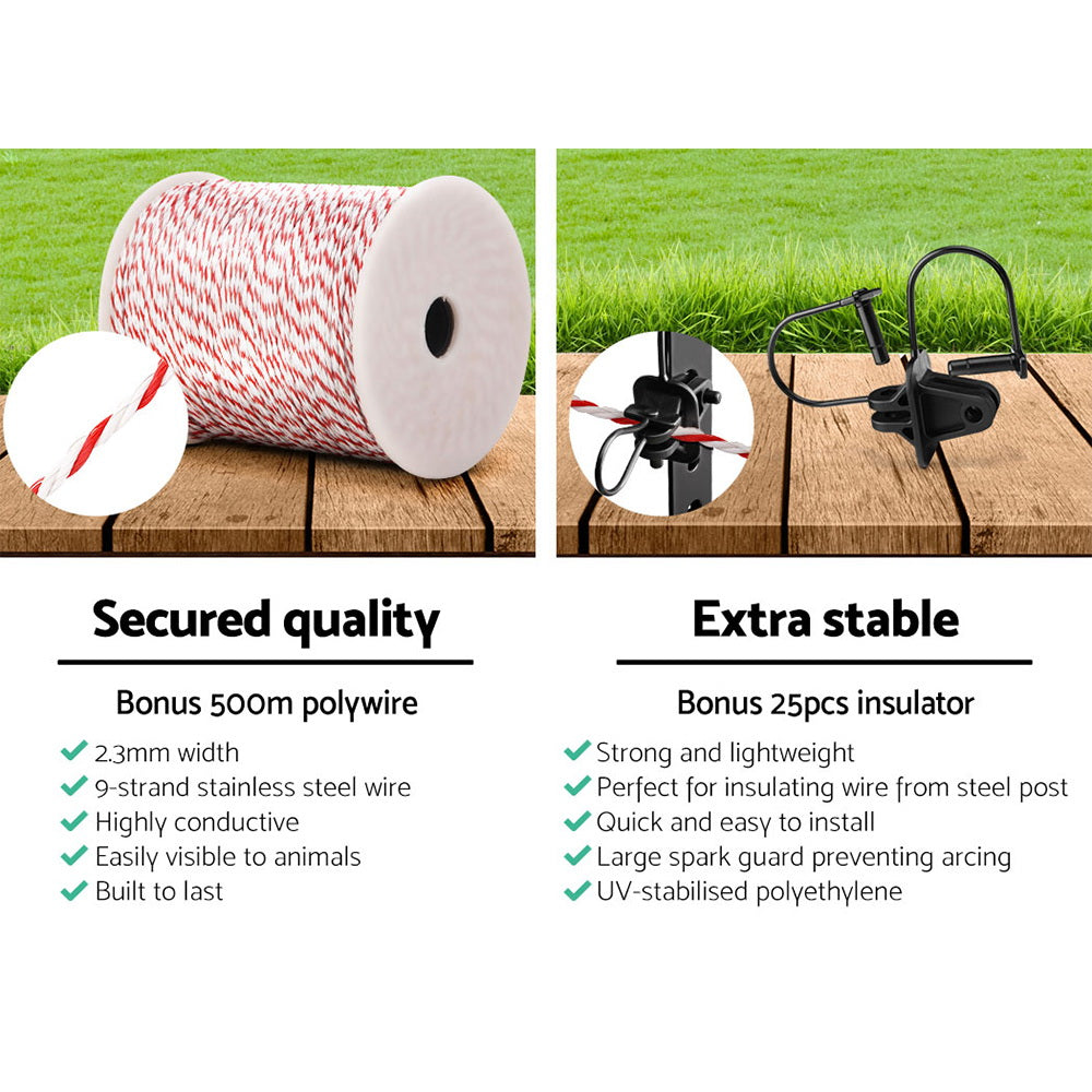 Electric Fence Poly Wire 500M Insulator