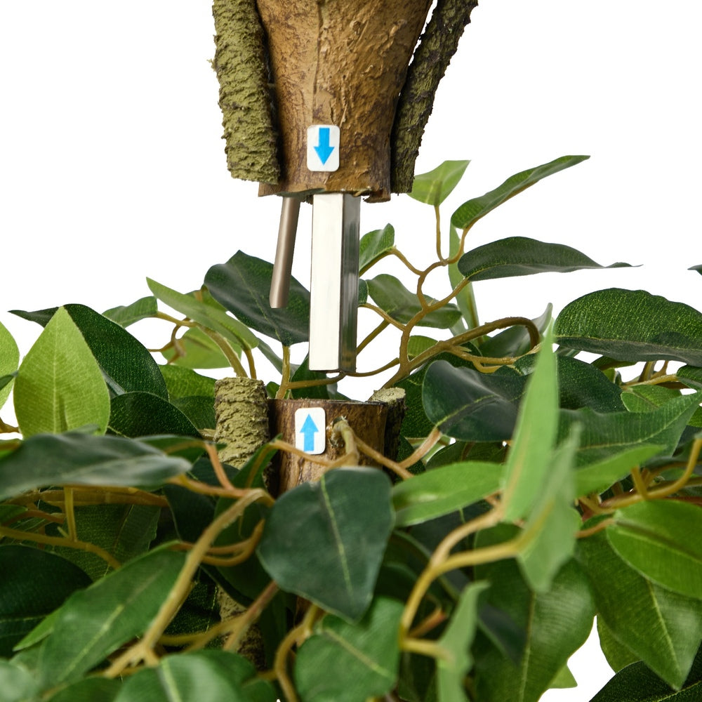 Artificial Ficus Tree 180cm Twisted Faux Potted Plant Indoor Home Décor