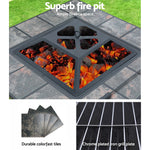 Fire Pit Bbq Grill Ice Bucket 4-In-1 Table