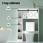 Bathroom Cabinet Over The Toilet Storage Organiser Laundry Shelf 128Cm