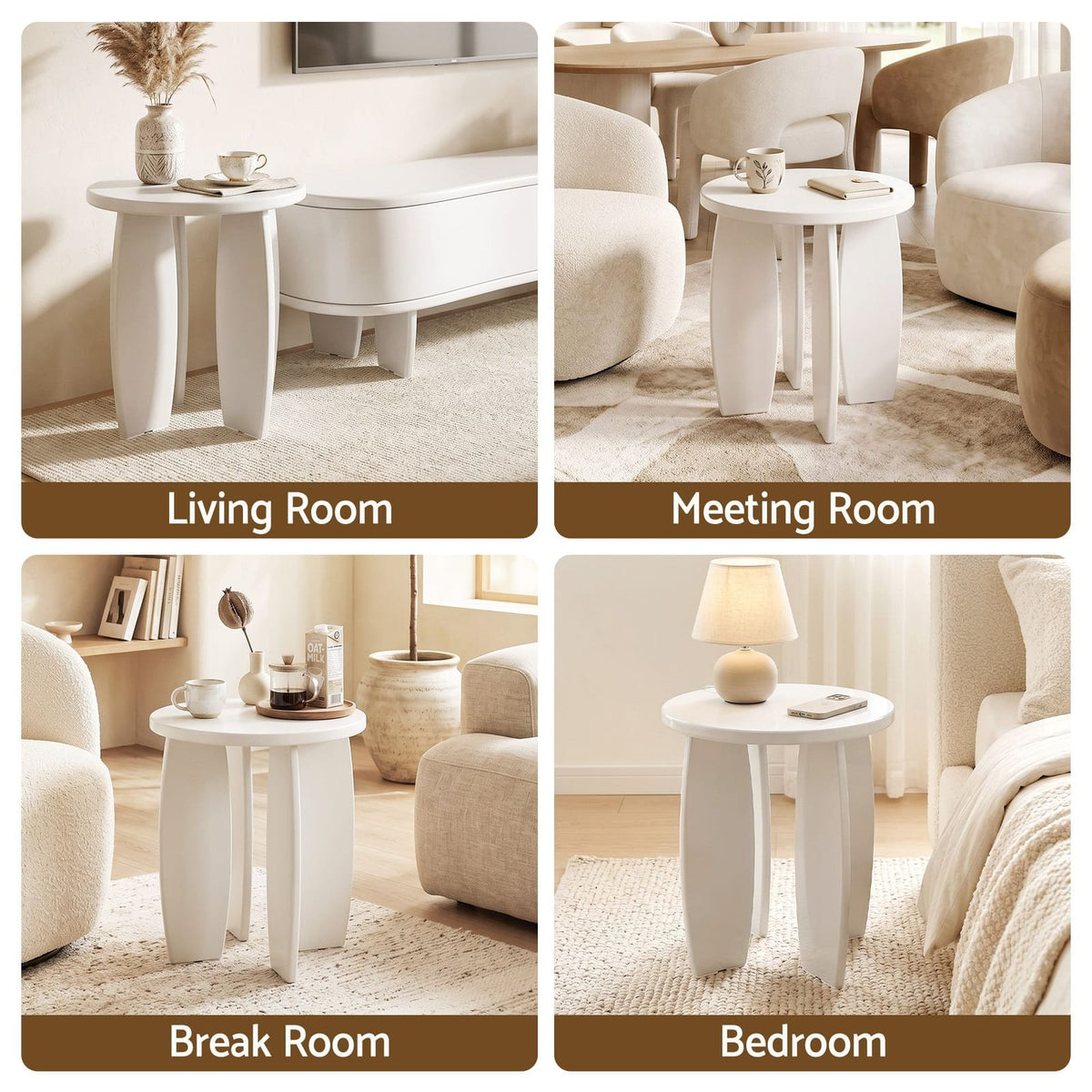 Round Coffee Table High Gloss 40x45cm
