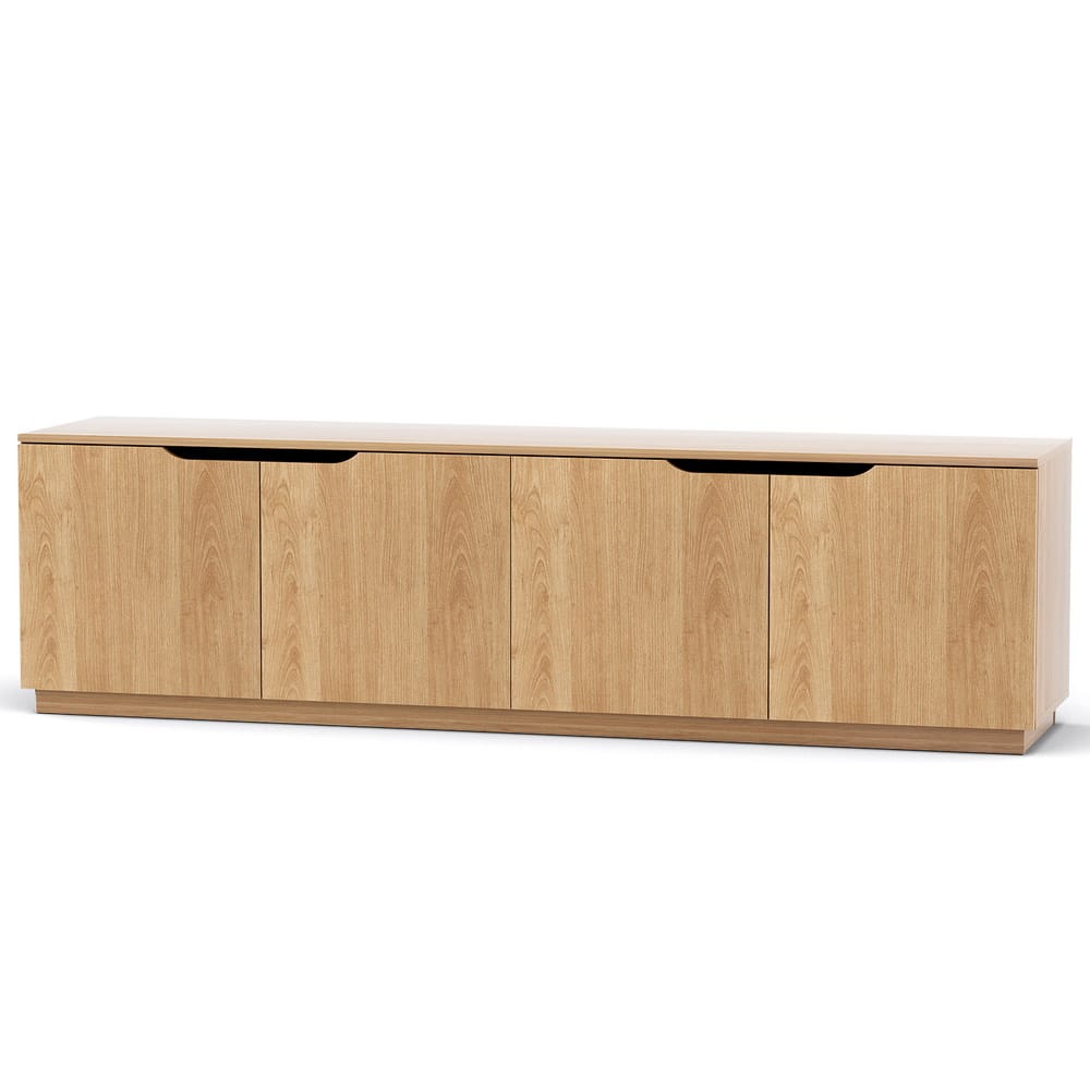 Pine Tv Unit Storage Cabinet 180x40x50cm