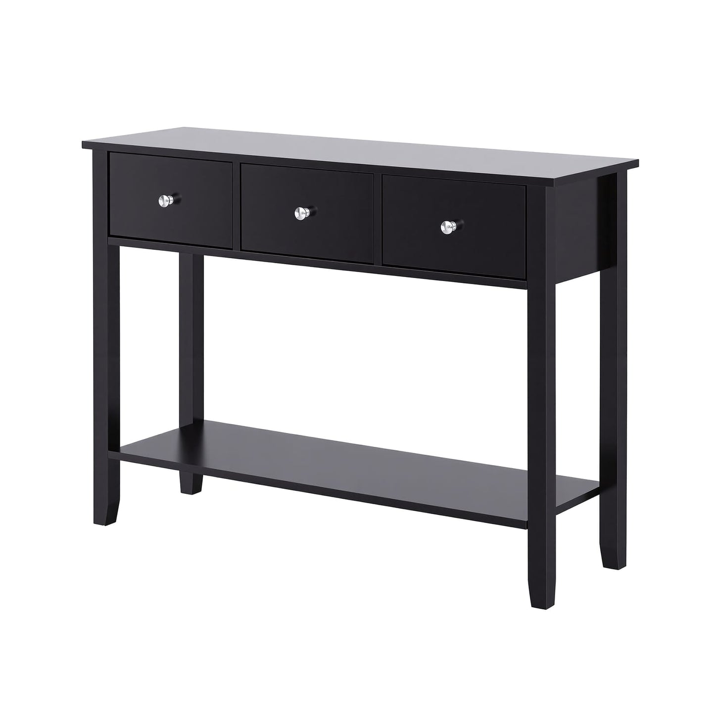 Console Table Black 100cm 100x30x74cm