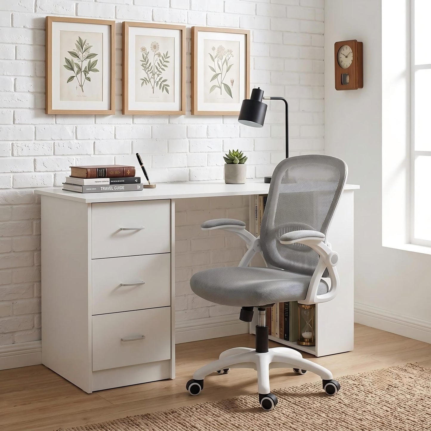 Computer Desk Set With Storage 120x49x75.5cm