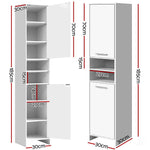 Bathroom Cabinet Storage 185Cm White