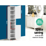 Bathroom Cabinet Storage 185Cm White