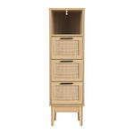 3 Chest Of Drawers With Shelf - Briony Oak