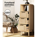 3 Chest Of Drawers With Shelf - Briony Oak